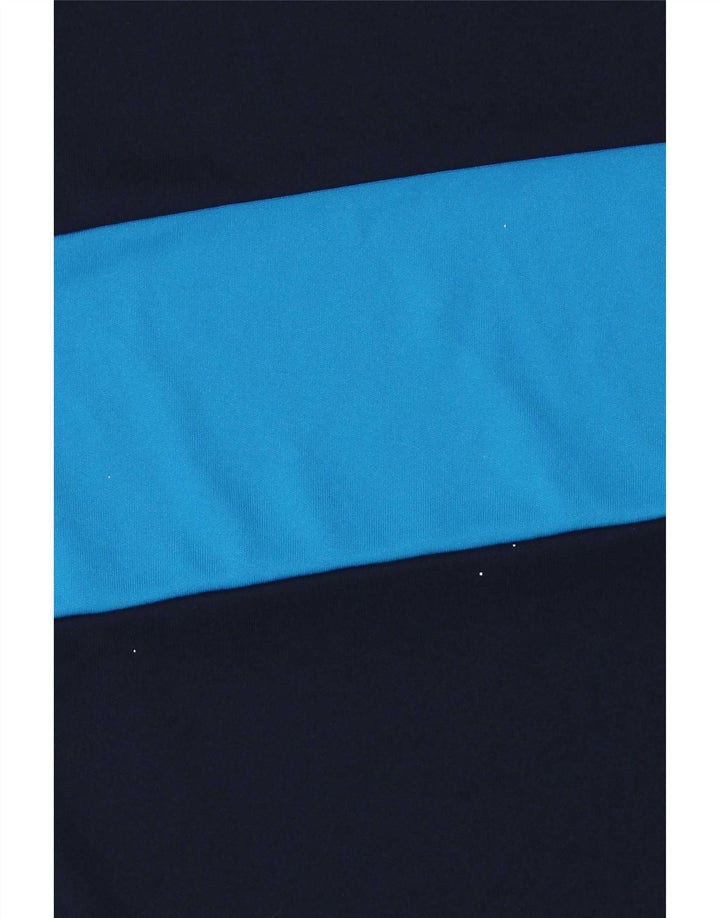 T-shirt da ragazzo Adidas Top 13-14 anni in poliestere color block blu navy
