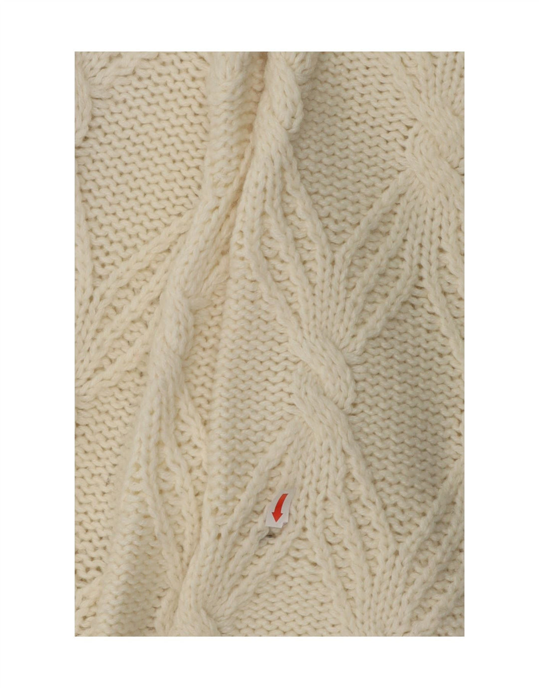 VINTAGE Womens Turtle Neck Jumper Sweater UK 14 Medium Off White