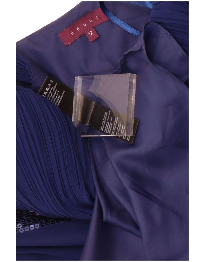 Abito monospalla da donna Debut UK 12 Poliestere blu medio