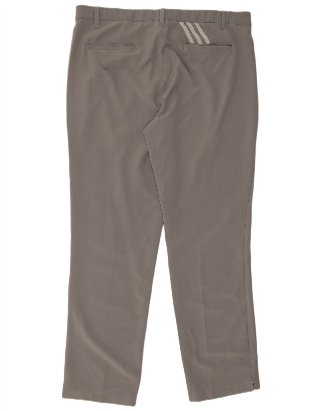 Pantaloni chino dritti da uomo Adidas W38 L32 poliestere grigio