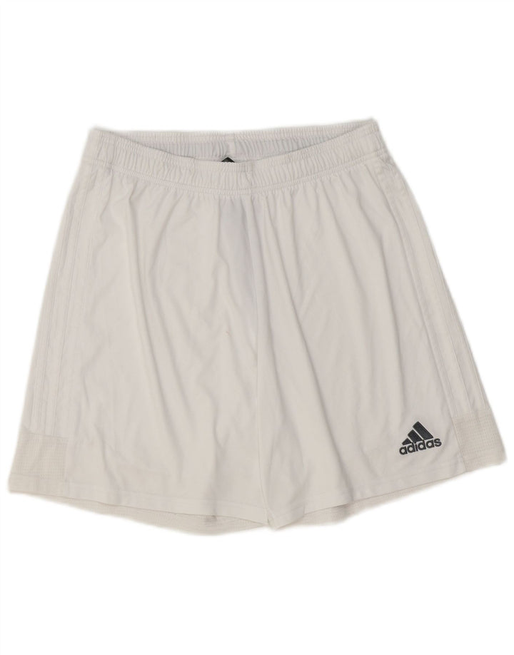 Pantaloncini sportivi Adidas Aeroready da uomo grandi in poliestere bianco