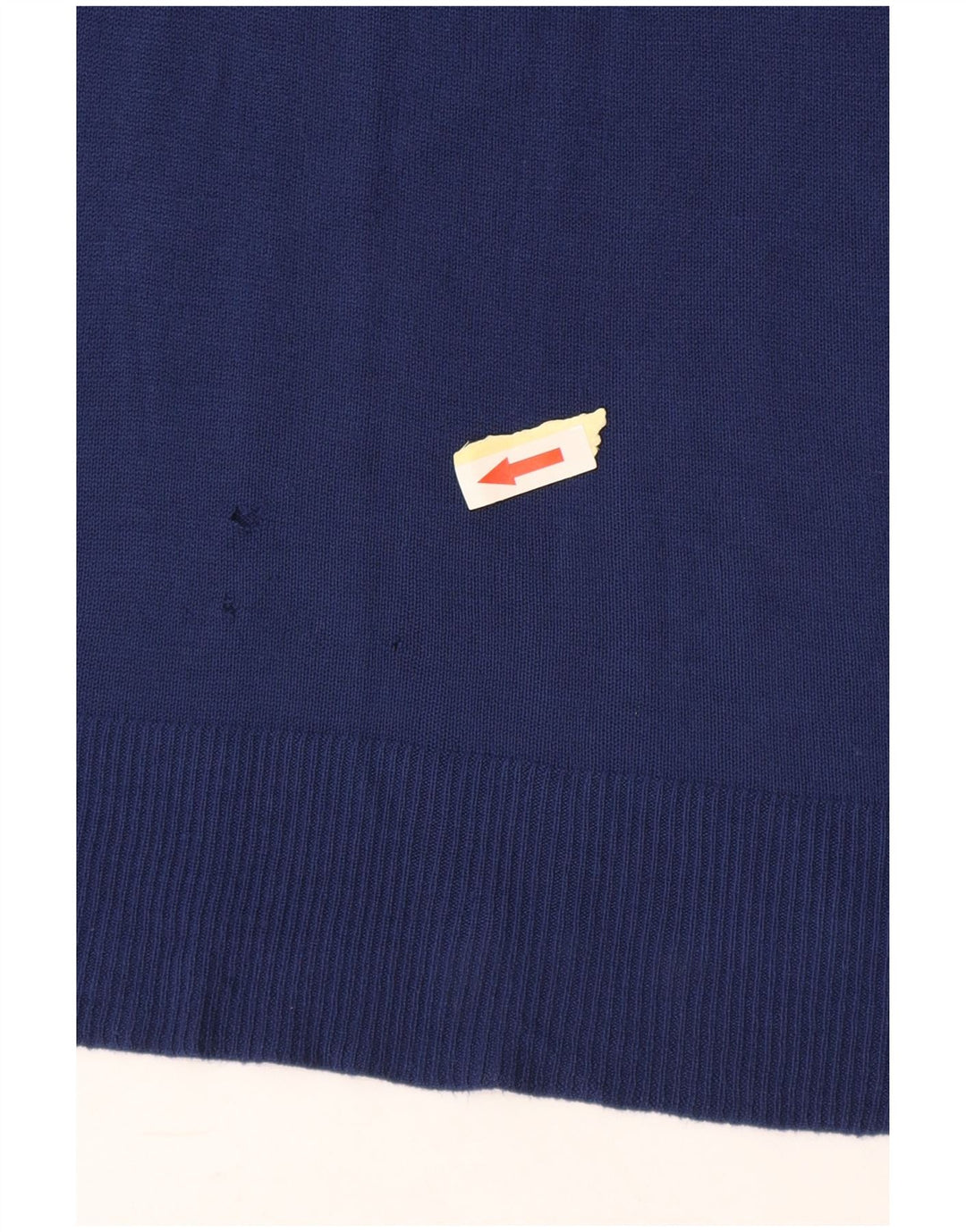 Maglione maglione con scollo a barca da donna Zara UK 14 viscosa blu navy medio