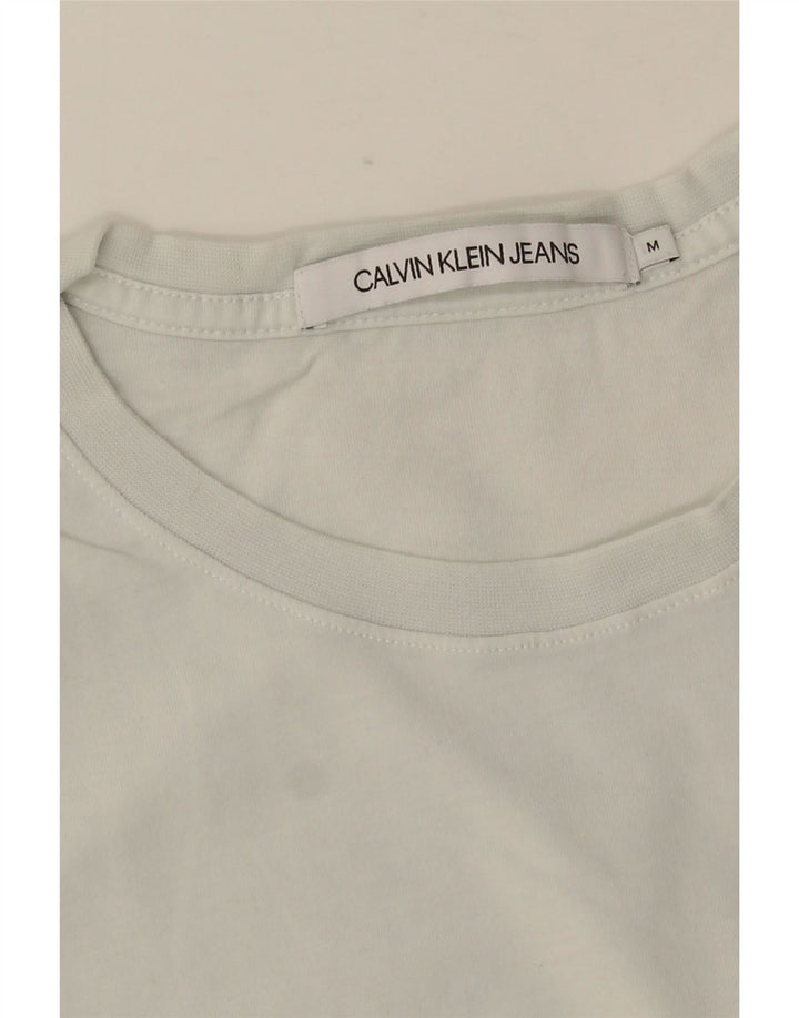 CALVIN KLEIN JEANS T-shirt grafica da uomo Top bianco medio