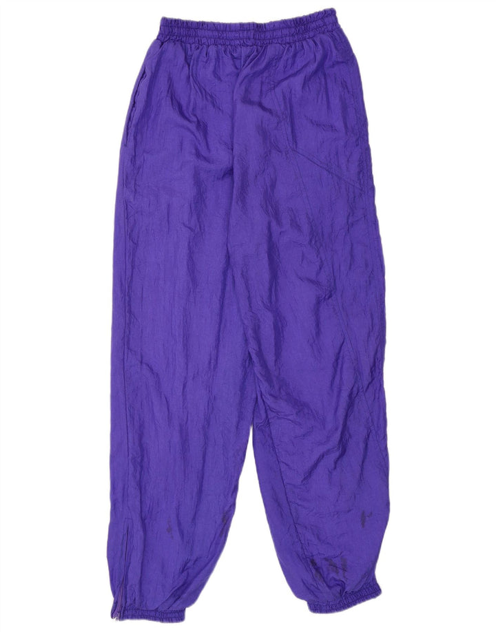 Pantaloni da tuta da uomo vintage da jogging in nylon viola medio