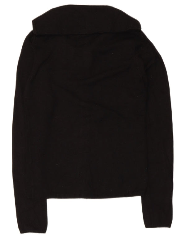 Maglione cardigan da donna Zara UK 12 Rayon nero medio
