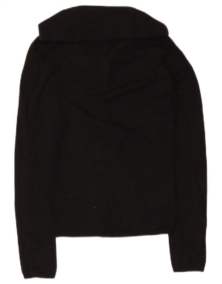 Maglione cardigan da donna Zara UK 12 Rayon nero medio