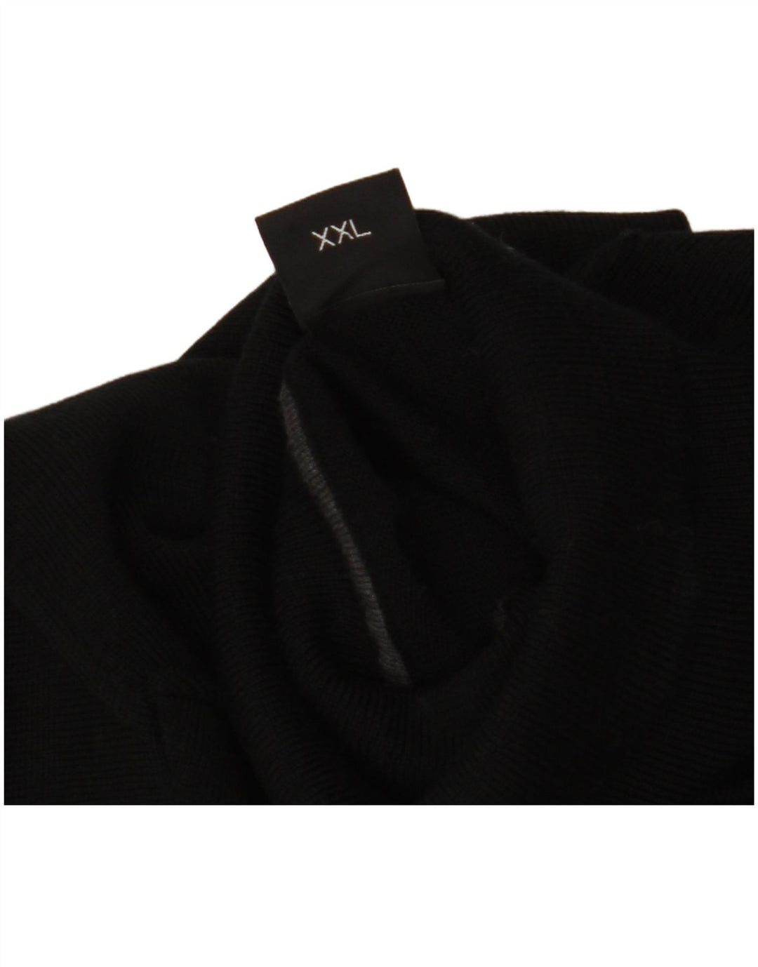 Maglione maglione a collo alto da uomo Hugo Boss 2XL lana nera