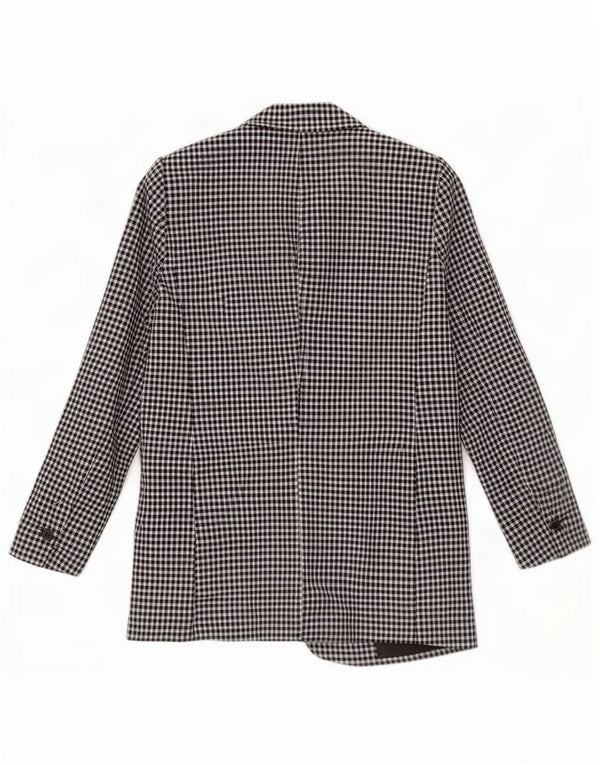 Giacca blazer a 1 bottone da donna Zara EU 40 a quadretti neri medi