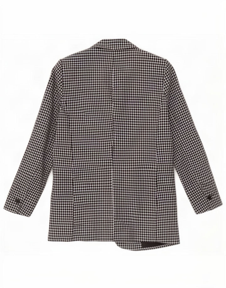 Giacca blazer a 1 bottone da donna Zara EU 40 a quadretti neri medi