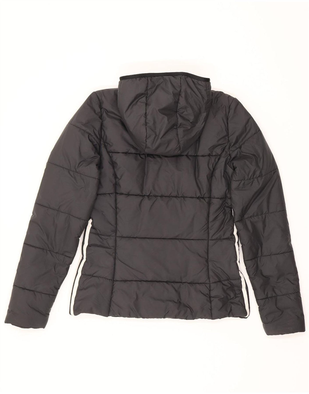 Giacca imbottita con cappuccio da donna Adidas UK 10 Small poliestere nero