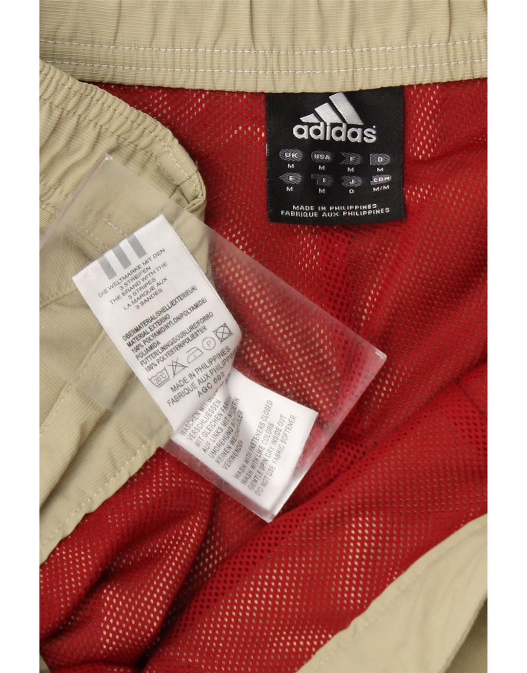 Pantaloni cargo da uomo Adidas Joggers medi W36 L32 poliammide kaki