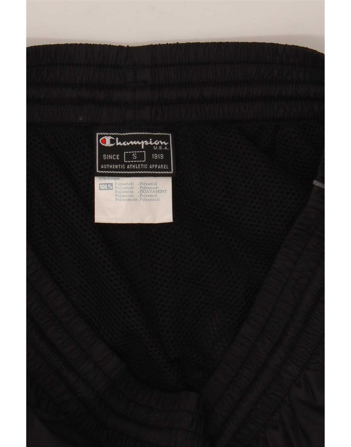 Pantaloni da tuta da allenamento Champion da uomo piccoli neri in poliammide