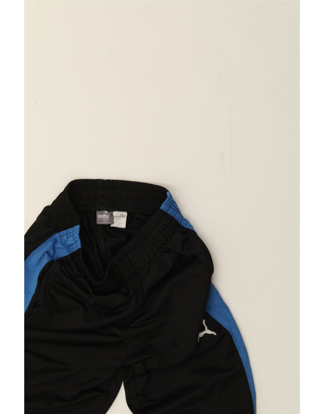 PUMA Boys Tracksuit Trousers 11-12 Years  Black Colourblock Polyester Vintage Puma and Second-Hand Puma from Messina Hembry 