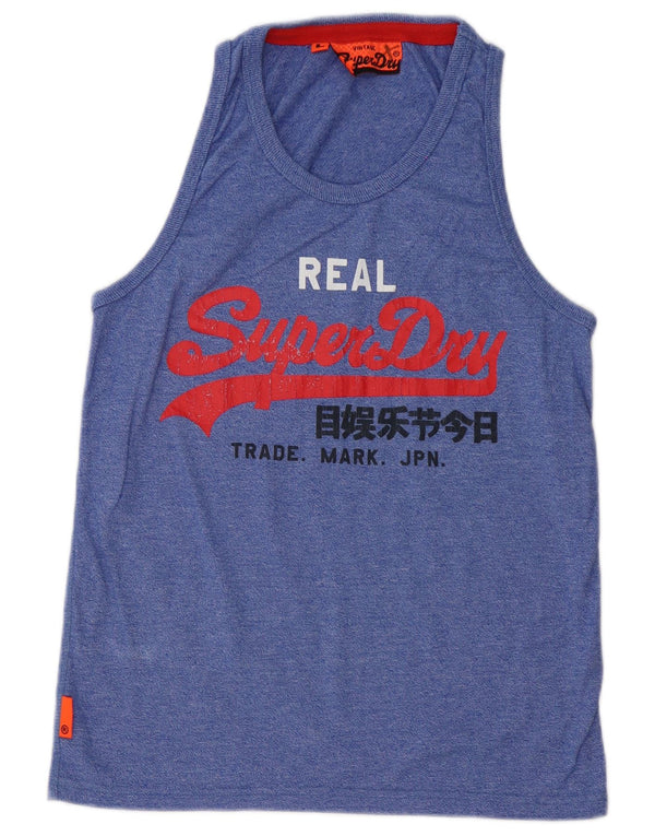 Canotta grafica da uomo Superdry grande blu