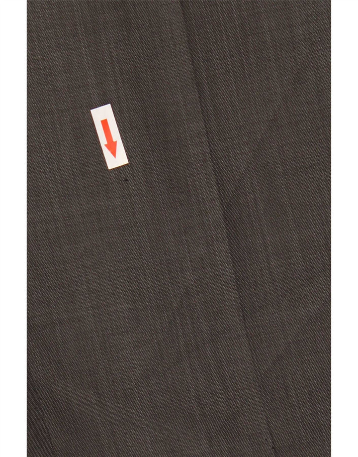 Pantaloni da abito con pegging da uomo Marks & Spencer W34 L31 poliestere nero