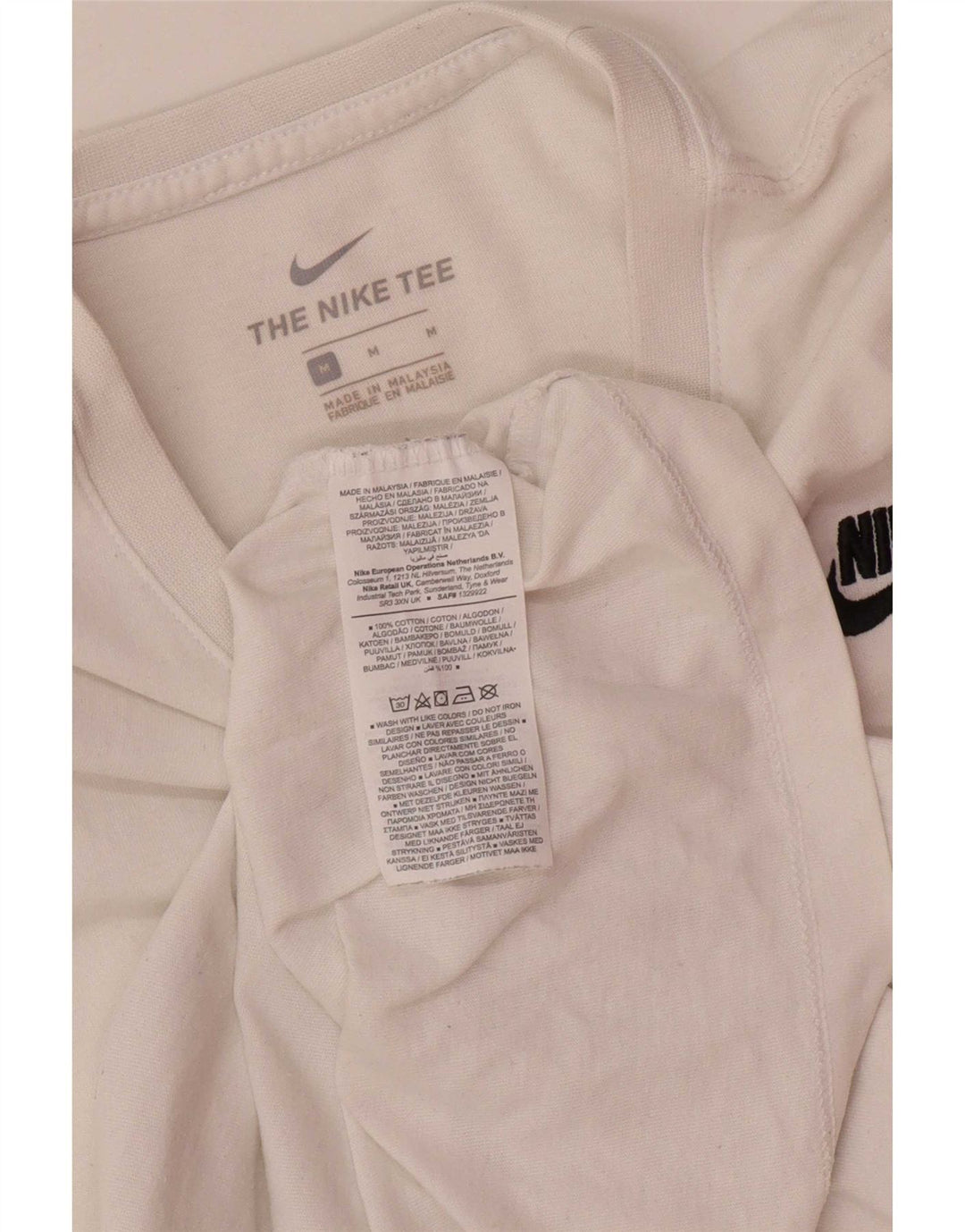 T-shirt da uomo Nike Top in cotone bianco medio