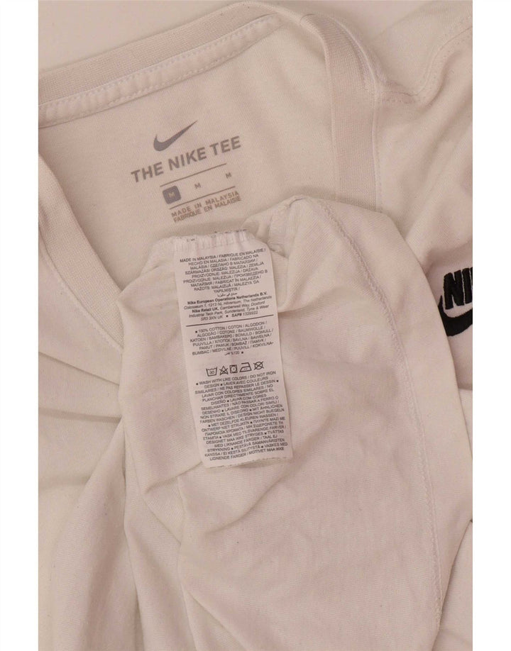 T-shirt da uomo Nike Top in cotone bianco medio