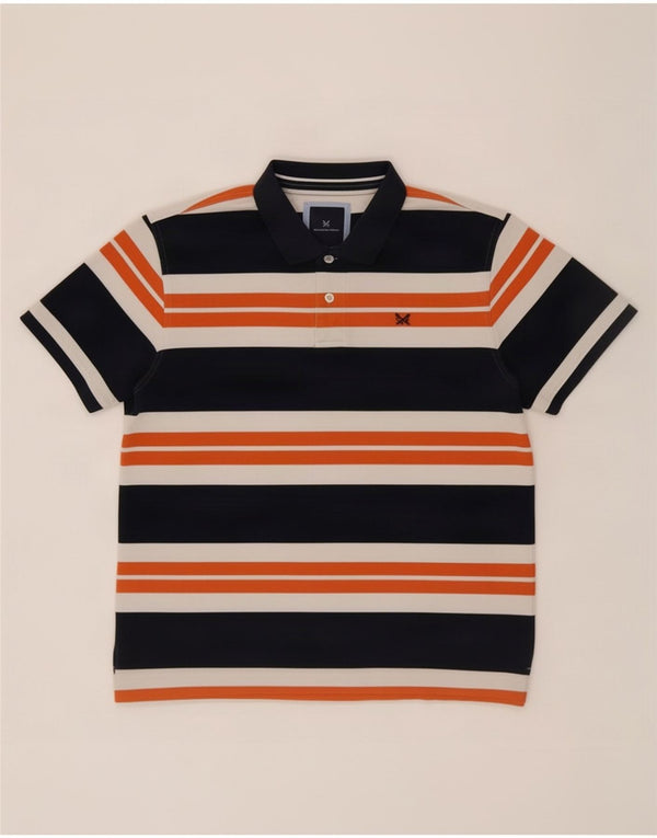 Crew Clothing Polo da uomo 2XL in cotone a righe multicolore