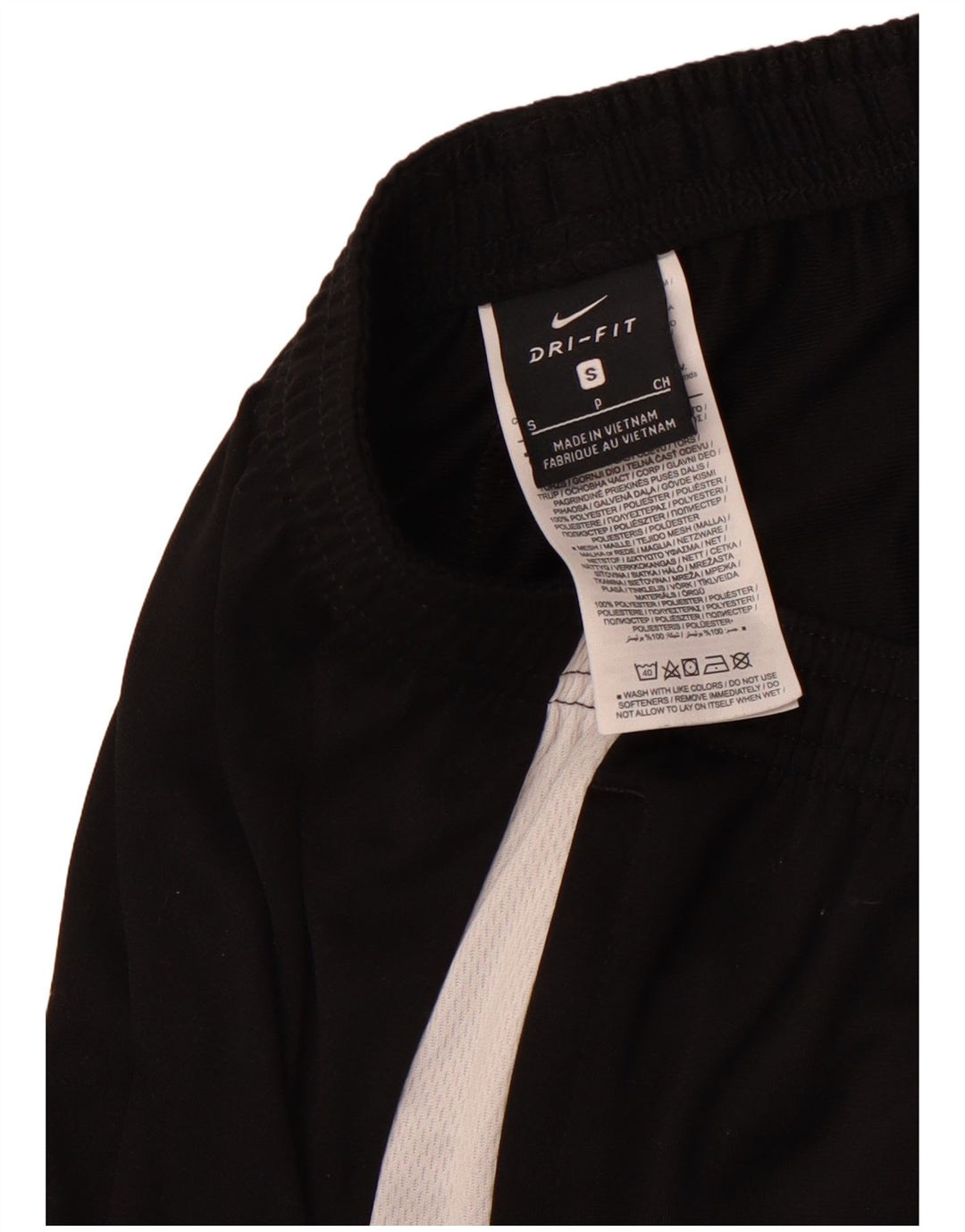 Pantaloni da tuta da uomo NIKE Dri Fit Small in poliestere color block nero