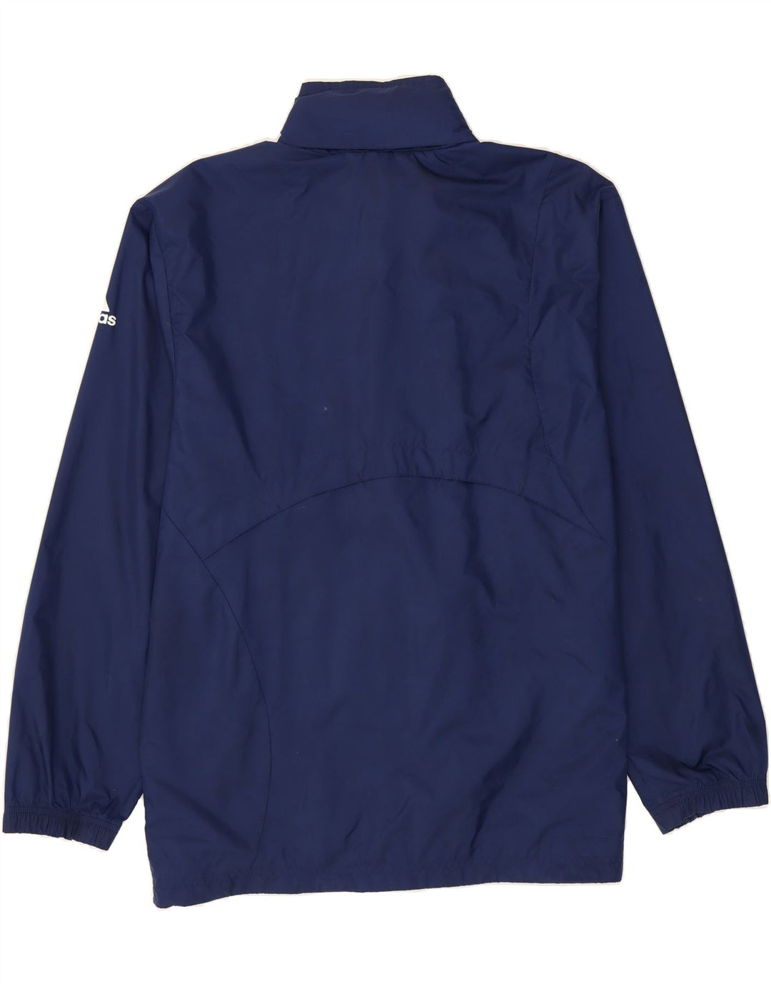 ADIDAS Mens Hooded Tracksuit Top Jacket UK 40/42 Medium Navy Blue Vintage Adidas and Second-Hand Adidas from Messina Hembry 