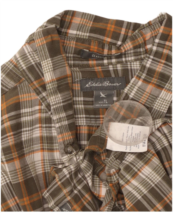 Camicia a maniche corte da uomo Classic Fit di Eddie Bauer, grande motivo a quadri multicolore