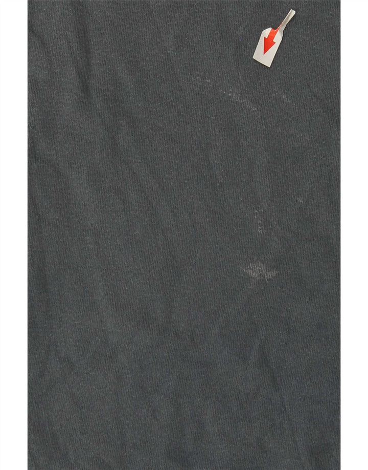 T-shirt grafica da uomo Weird Fish Top in cotone grigio medio