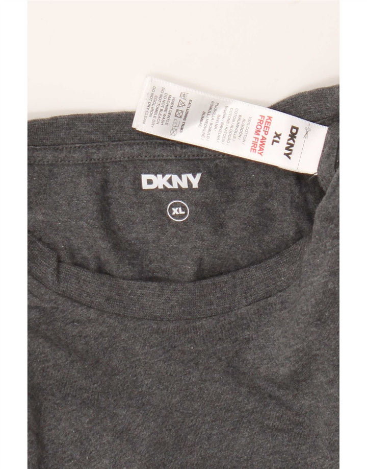 T-shirt da uomo Dkny Top XL in cotone grigio