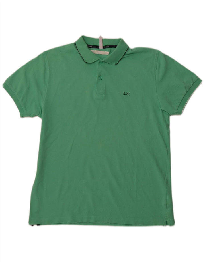 Polo da uomo SUNDEK grande in cotone verde