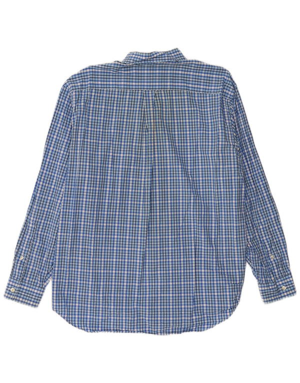 VINEYARD VINES Camicia da uomo in cotone a quadri grandi blu