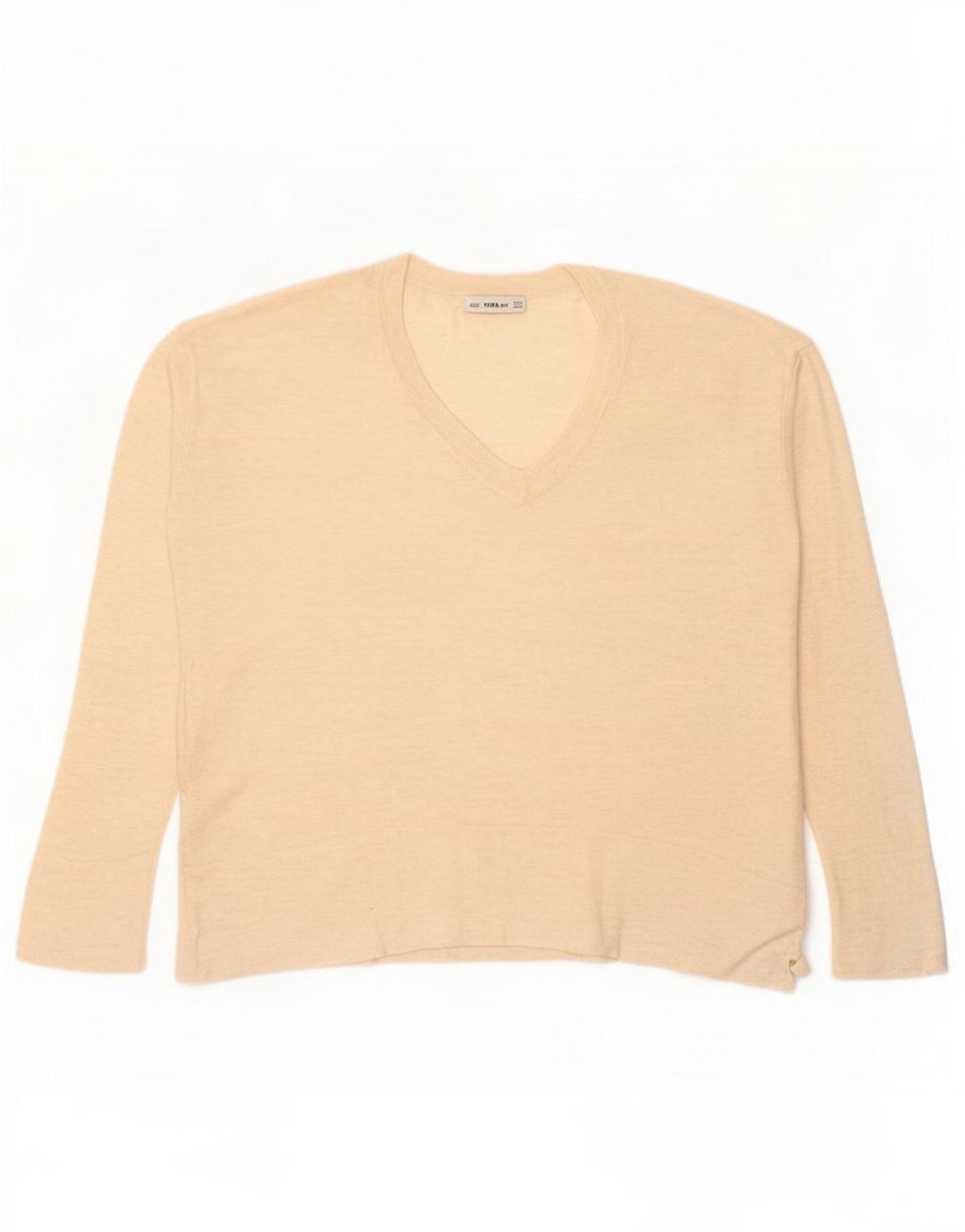 Top oversize da donna Zara a maniche lunghe UK 14 Beige medio screziato
