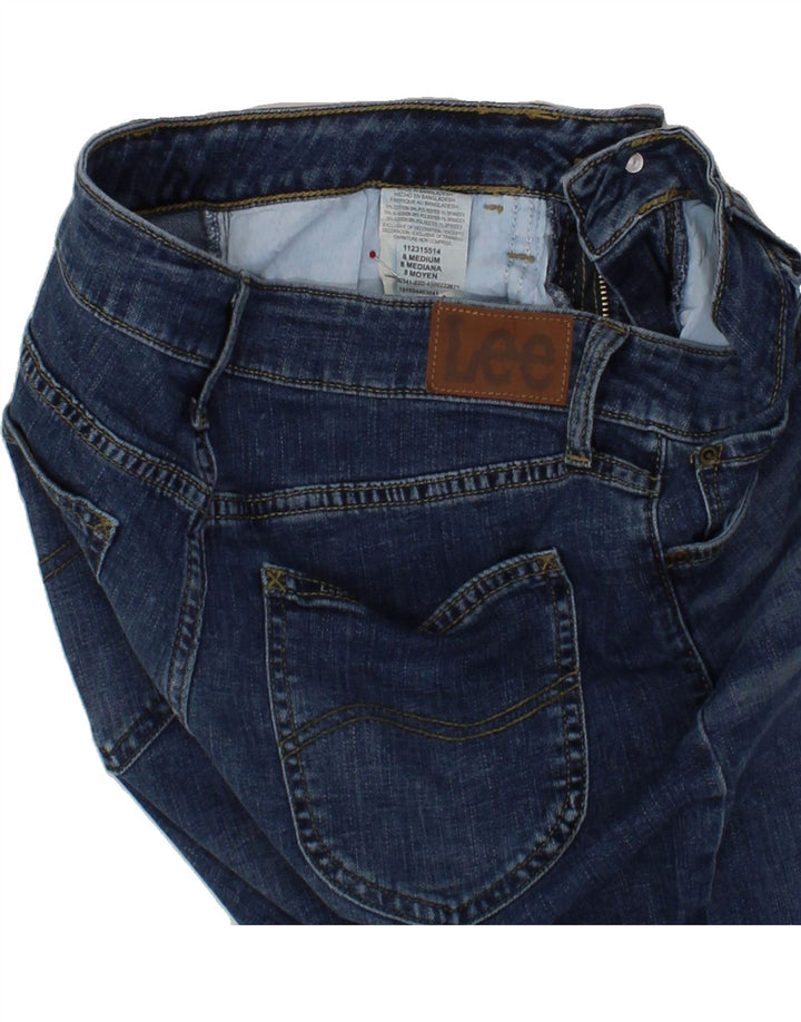 LEE Womens Regular Fit Mid Rise Denim Shorts US 8 Medium W28 Blue Cotton Vintage Lee and Second-Hand Lee from Messina Hembry 