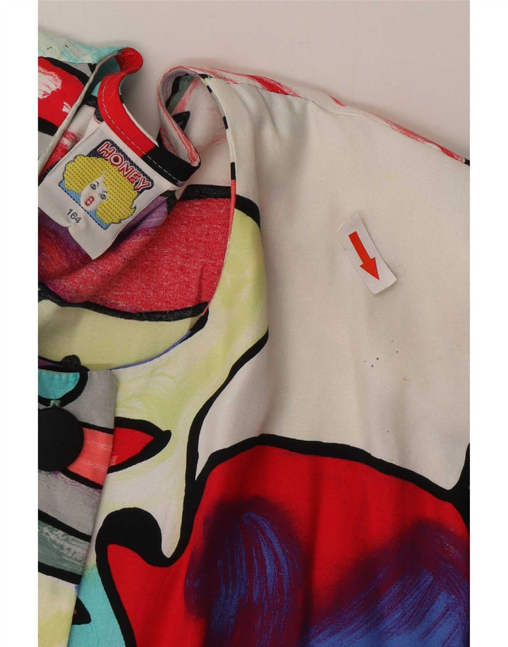 Camicetta da donna con motivo astratto C&A UK 16 grande multicolore