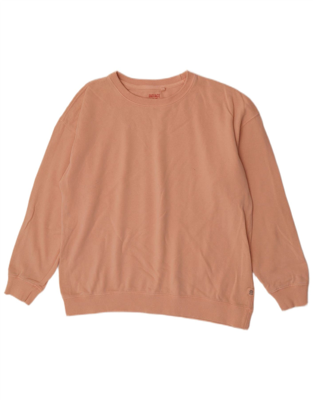 Felpa da donna Fat Face Jumper UK 14 Large Pink Cotton