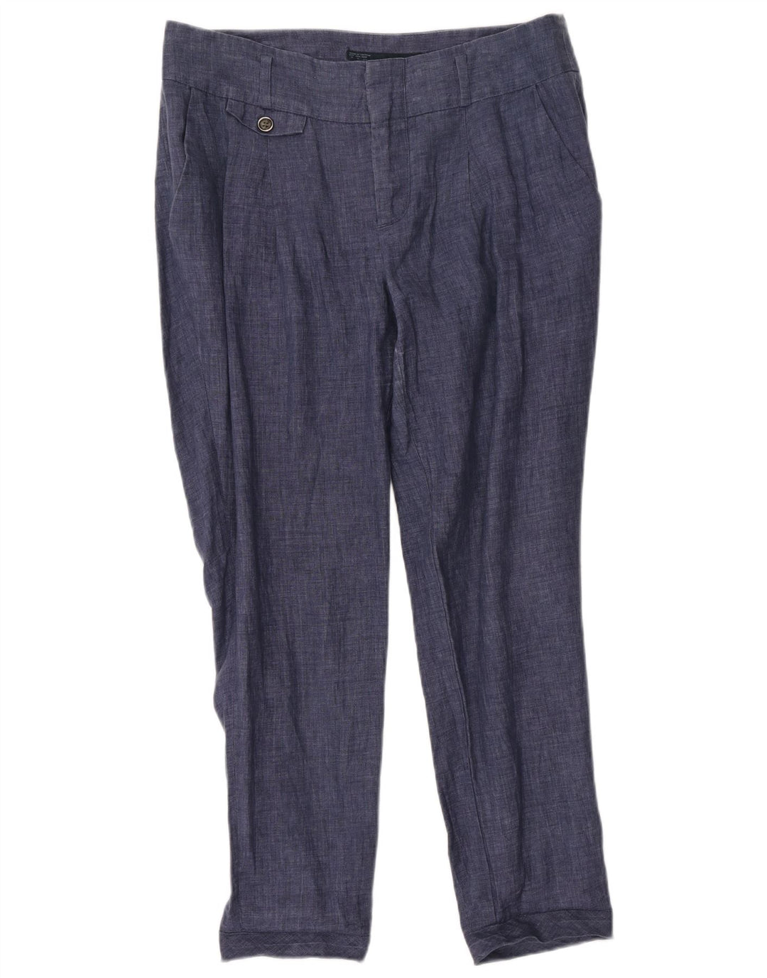 Pantaloni chino con pegging da donna Zara medi W28 L28 blu navy