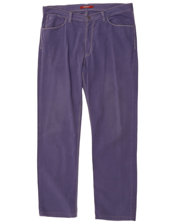 Pantaloni casual dritti da uomo Carrera IT 54 2XL W38 L33 Blu Cotone
