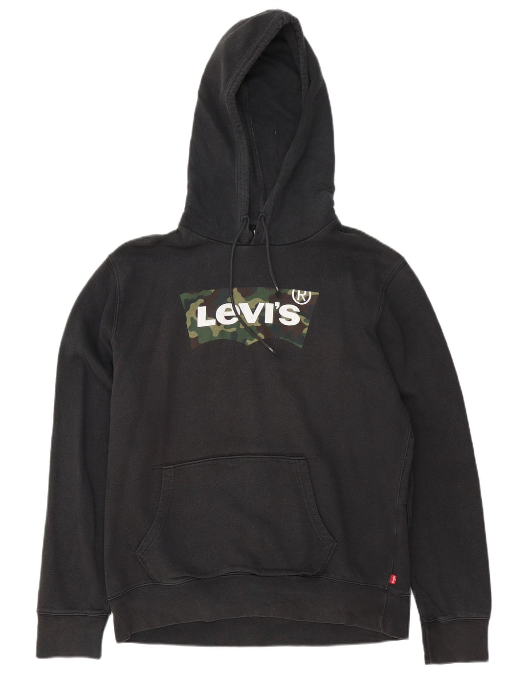 Maglione con cappuccio grafico da uomo Levi's in cotone nero medio