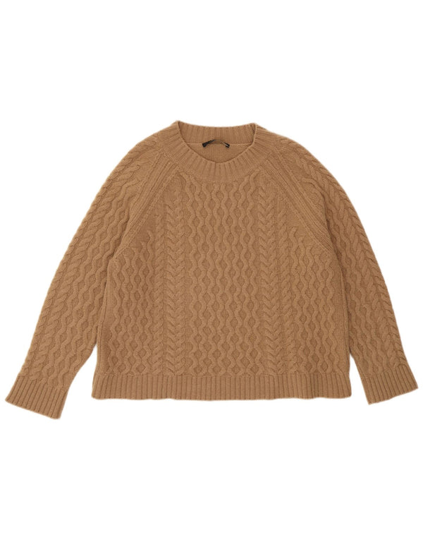 Maglione maglione con scollo a barca da donna Max Mara Weekend UK 16 Large Beige
