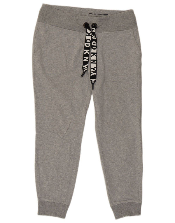 Pantaloni da tuta da donna Dkny Joggers UK 10 Small Grigio Cotone
