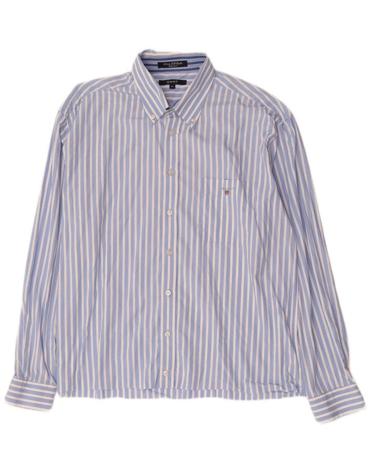 Camicia Gant da uomo vestibilità regolare XL in cotone a righe blu