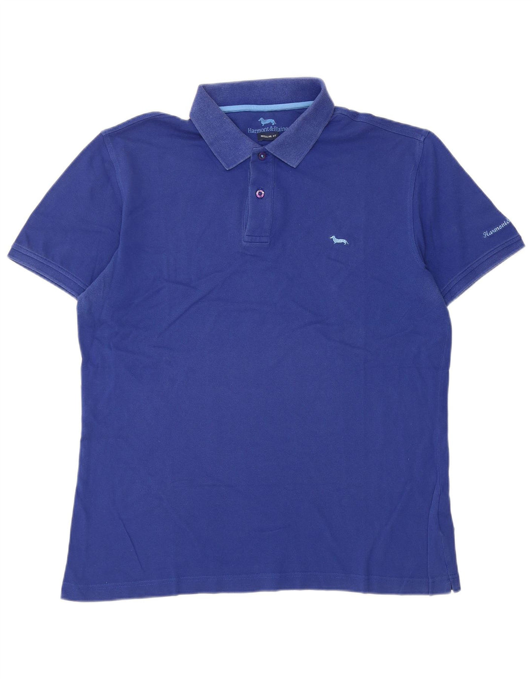 Polo da uomo vestibilità regolare Harmont & Blaine grande blu