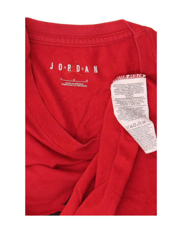 T-shirt da uomo Jordan Top grande in cotone rosso