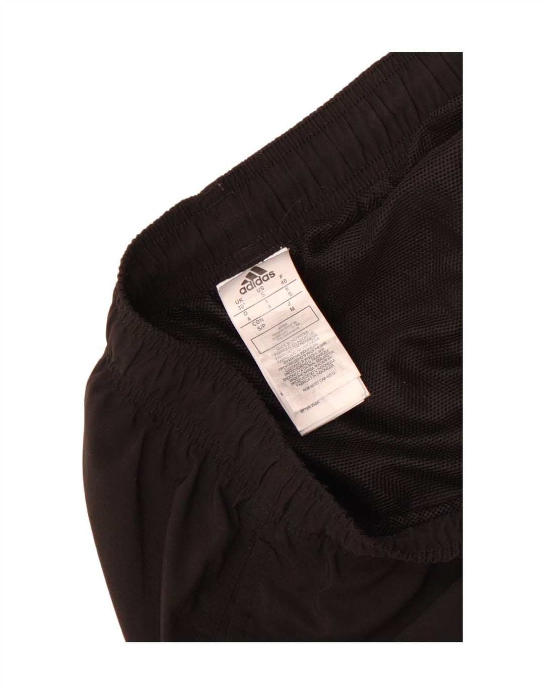 Pantaloncini sportivi da uomo Adidas medi neri in poliestere