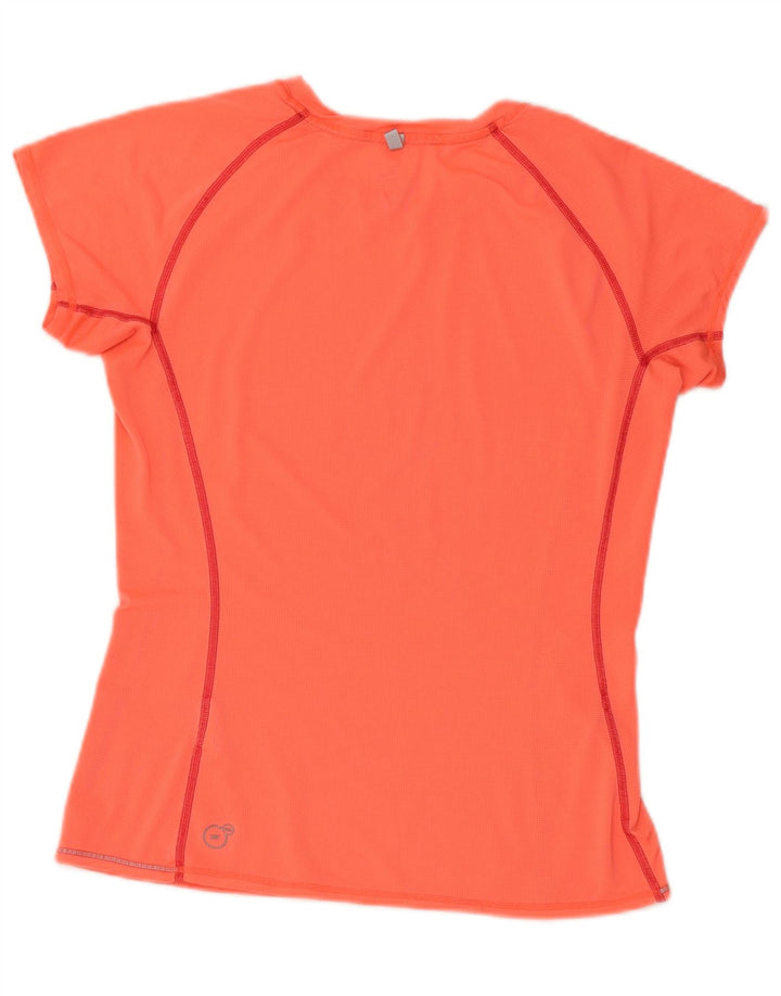 PUMA T-shirt da donna Top UK 8 Small Arancione Poliestere