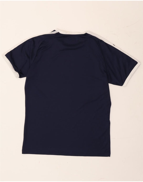T-shirt da uomo Puma Top Small blu navy color block