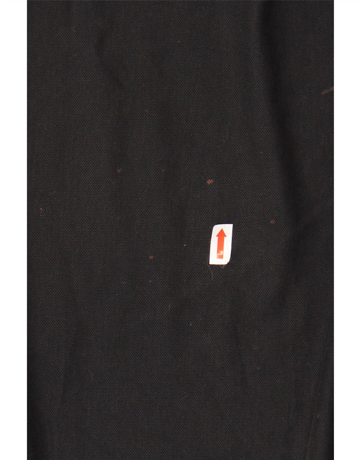 CALVIN KLEIN Polo da uomo grande in cotone nero