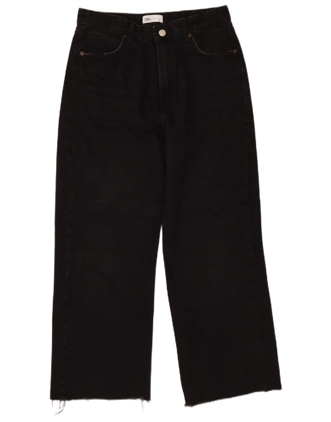 Jeans larghi da donna Zara EU 42 grandi W32 L28 neri