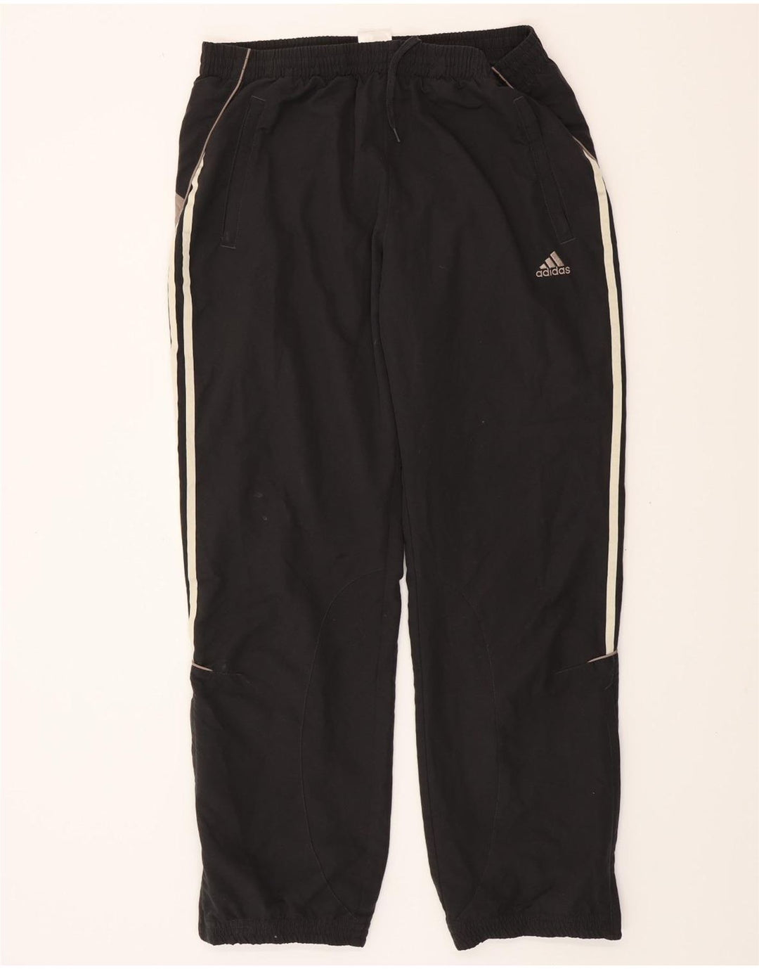 ADIDAS Mens Tracksuit Trousers Large  Black Polyester