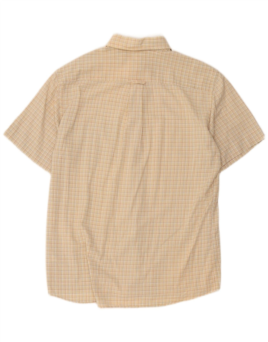 Camicia a maniche corte da uomo Camel Active a quadri beige grandi