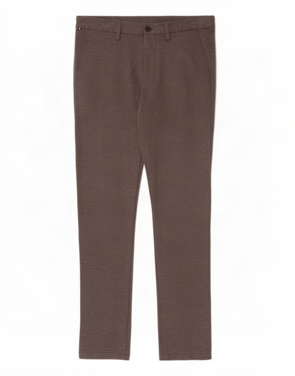 Pantaloni chino slim da uomo Tommy Hilfiger W30 L30 viscosa grigia
