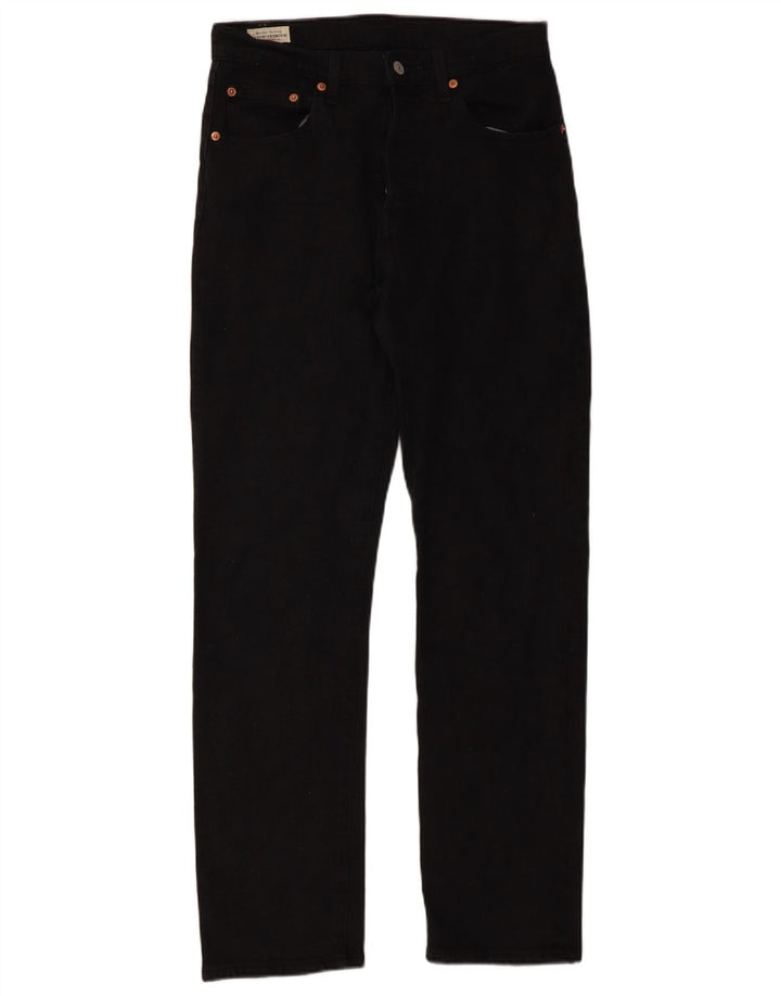 Levi's Uomo 501 Jeans dritti W27 L30 Cotone Nero